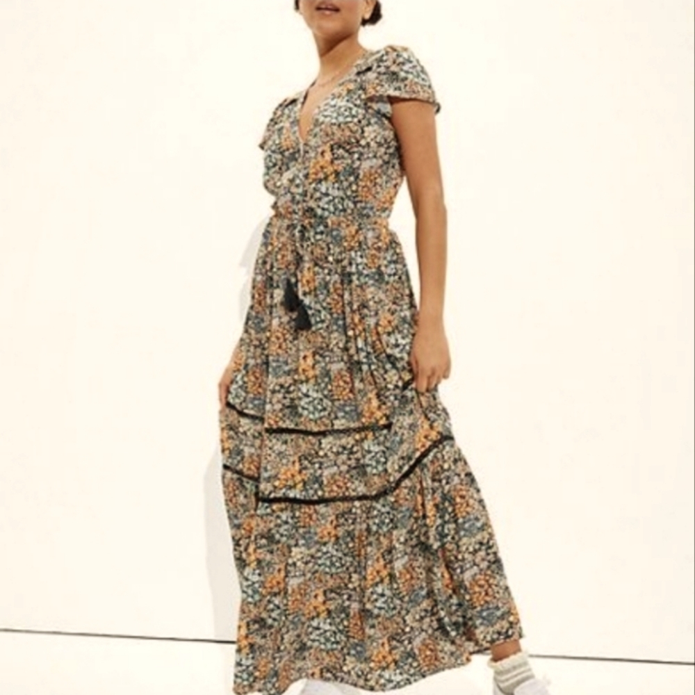 American Eagle Floral Boho Dress